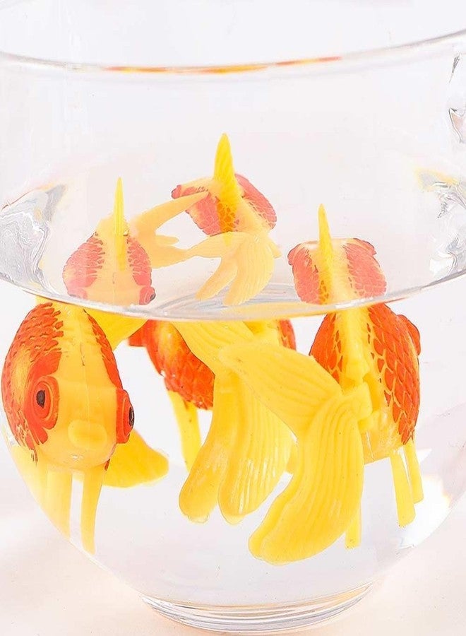 YSSZAM 3 Pack Artificial Moving Aquarium Ornaments - Goldfish and Orange Fish Thematic Decor for Fish Tank - Image 3